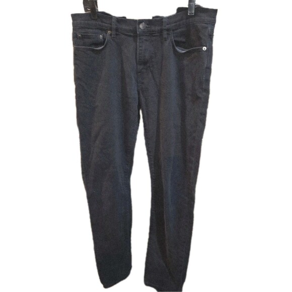 BURBERRY BRIT 34x32 SLIM Charcoal Black Denim Logo Casual Work School Jeans - Picture 10 of 10